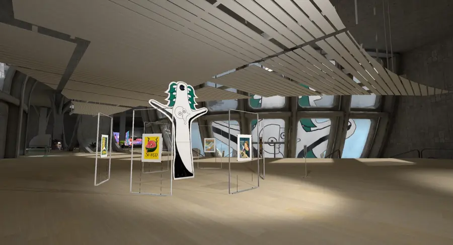 A virtual exhibition of sculpture and painting