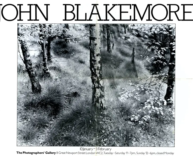 John Blakemore, exhibition poster, 1980. Poster courtesy The Photographers' Gallery Archive