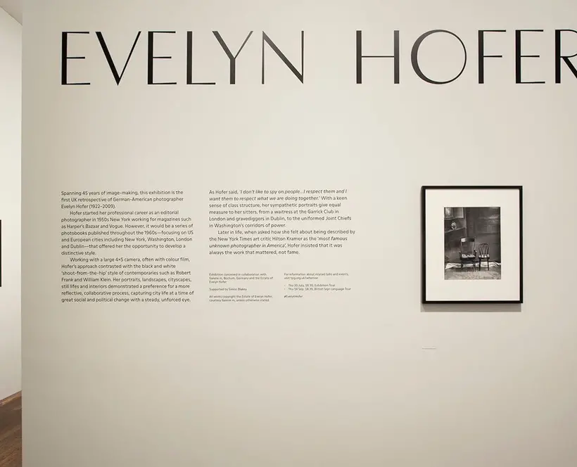 Exhibition of Evelyn Hofer 