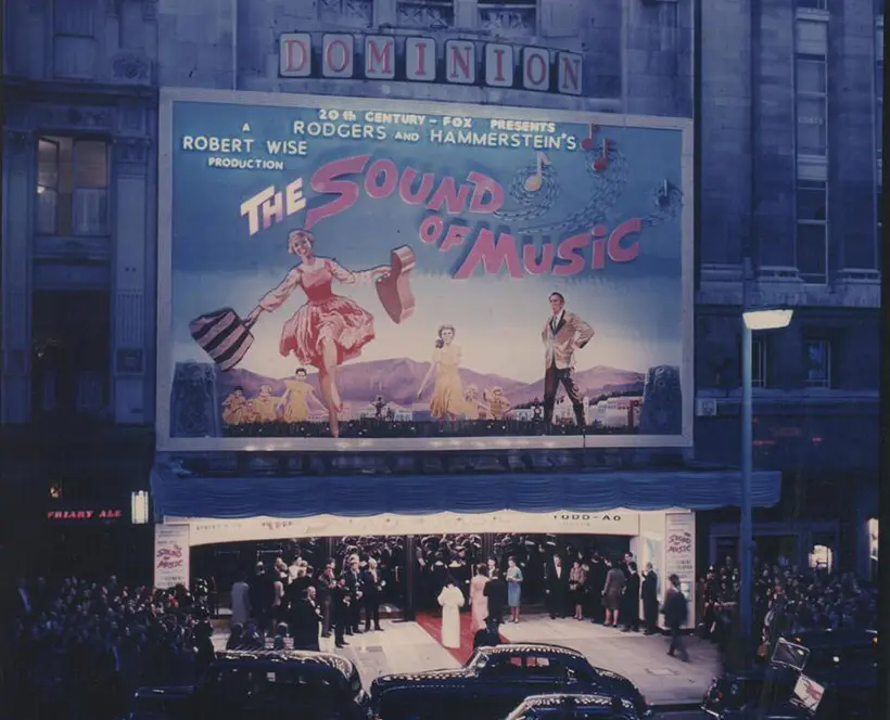 The Dominion Theatre at the premiere of The Sound Of Music