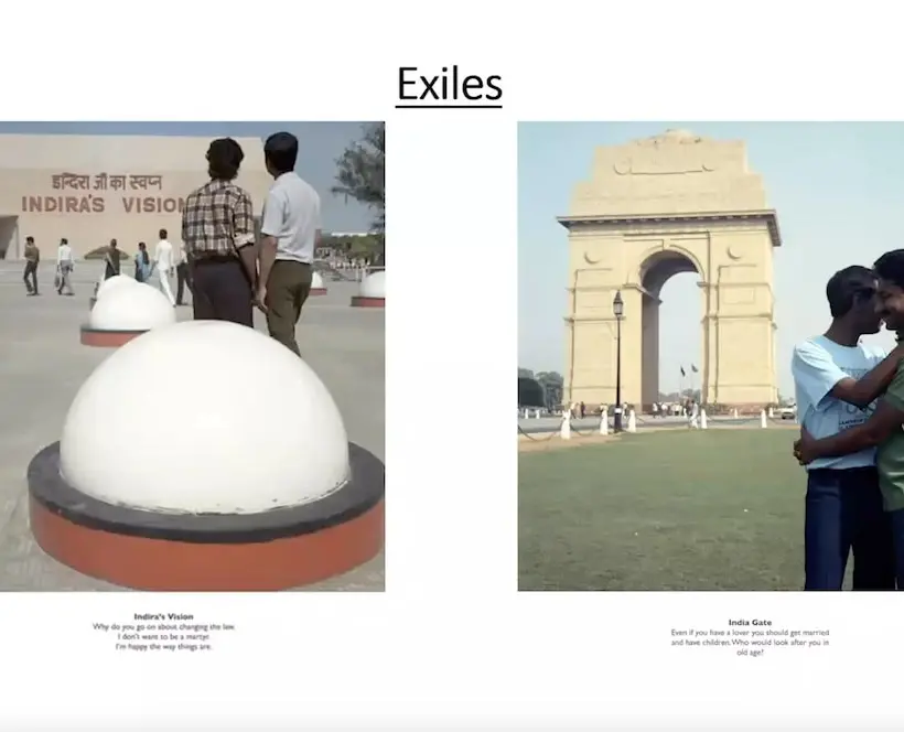 A screenshot of a presentation with photographs.